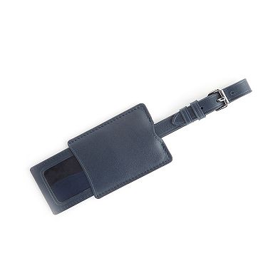 Royce Leather Retractable Leather Luggage Tag