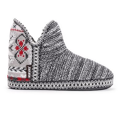 Women's Muk Luks Red & Gray Amira Slippers