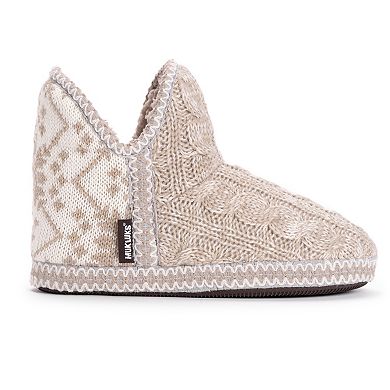 Women's Muk Luks Red & Gray Amira Slippers