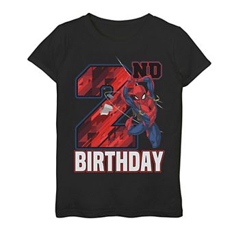 Girls 7-16 Marvel Spider-Man Web Swing 2nd Birthday Graphic Tee