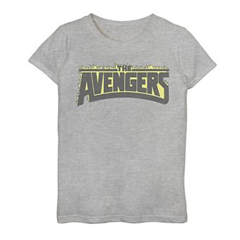 Girls 7-16 Marvel The Avengers Flaming Logo Graphic Tee