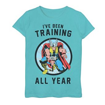 Girls 7-16 Marvel Avengers Thor I've Been Training All Year Graphic Tee