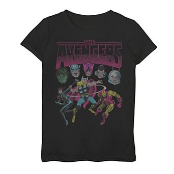 Girls 7-16 Marvel Grunge Group Graphic Tee