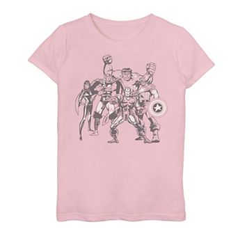 Girls 7-16 Marvel Marvel Retro Group Graphic Tee