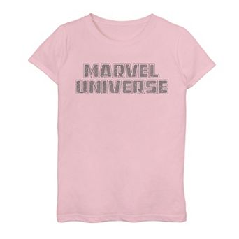 Girls 7-16 Marvel Universe Simple Logo Graphic Tee