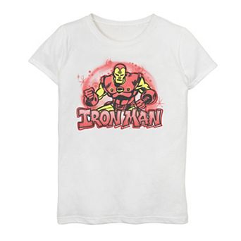 Girls 7-16 Marvel Airbrushed Iron Man Graphic Tee