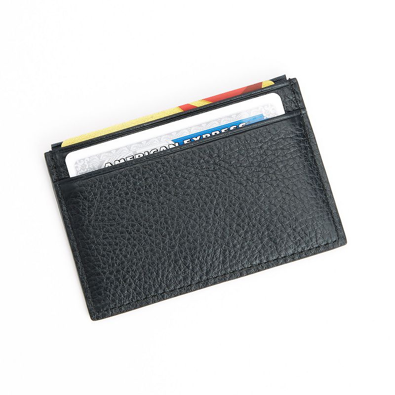Royce Leather Credit Card Wallet, Black