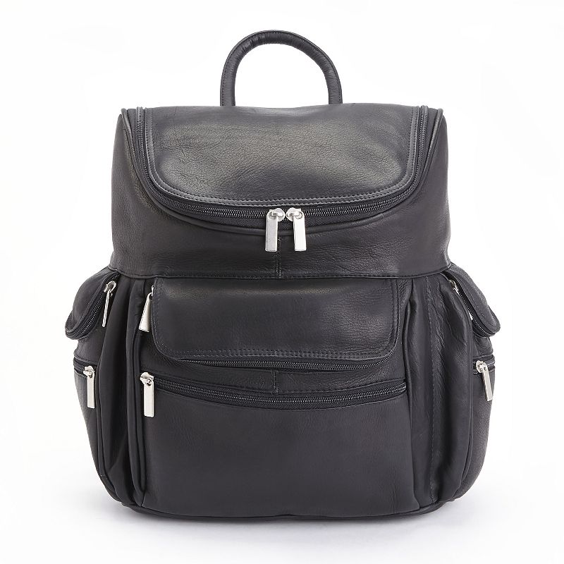Royce Leather Laptop Backpack, Black