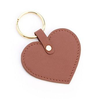 Royce Leather Heart Key Fob