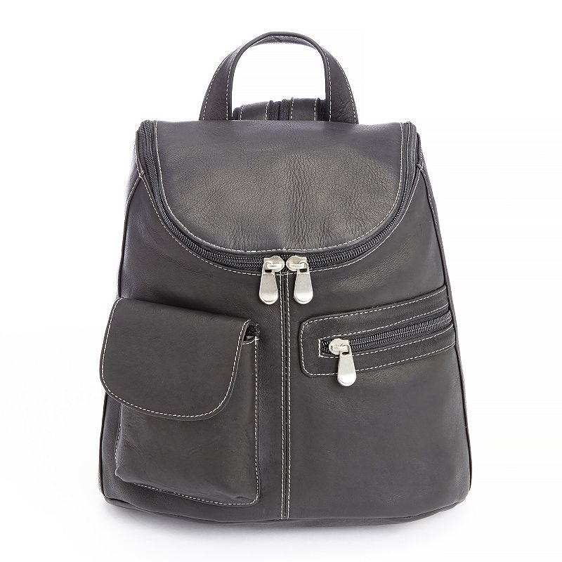 Royce Leather Tablet Backpack, Black
