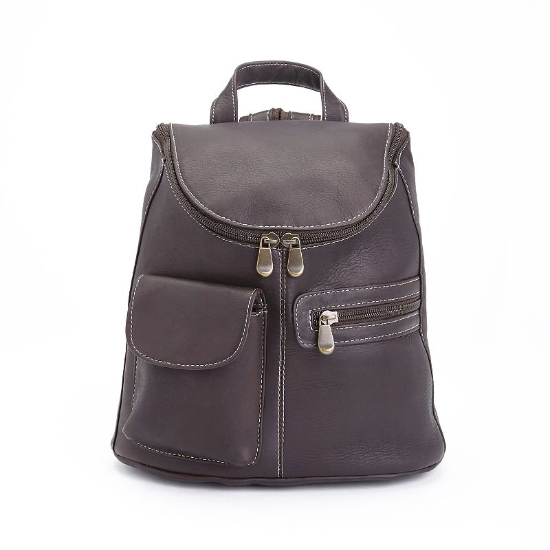 Royce Leather Tablet Backpack, Brown