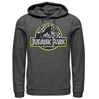 Men's Jurassic Park Checkered Classic Logo Hoodie