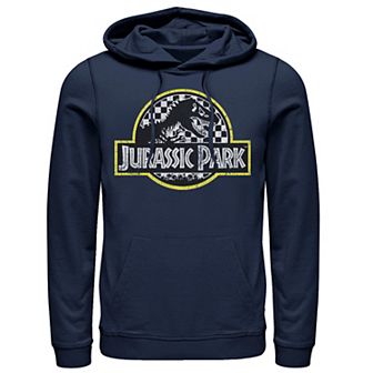 Men's Jurassic Park Checkered Classic Logo Hoodie
