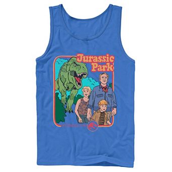 Men's Jurassic Park Vintage Characters Life Finds A Way Tank Top