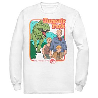 Men's Jurassic Park Vintage Characters Life Finds A Way Tee