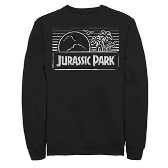 Men's Jurassic Park Spray Painted Stencil Logo Sweatshirt