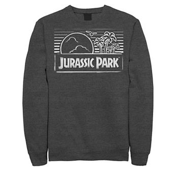 Men's Jurassic Park Spray Painted Stencil Logo Sweatshirt