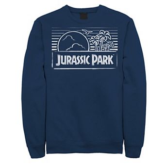 Men's Jurassic Park Spray Painted Stencil Logo Sweatshirt