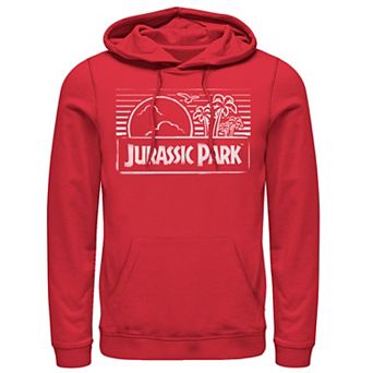 Men's Jurassic Park Spray Painted Stencil Logo Hoodie