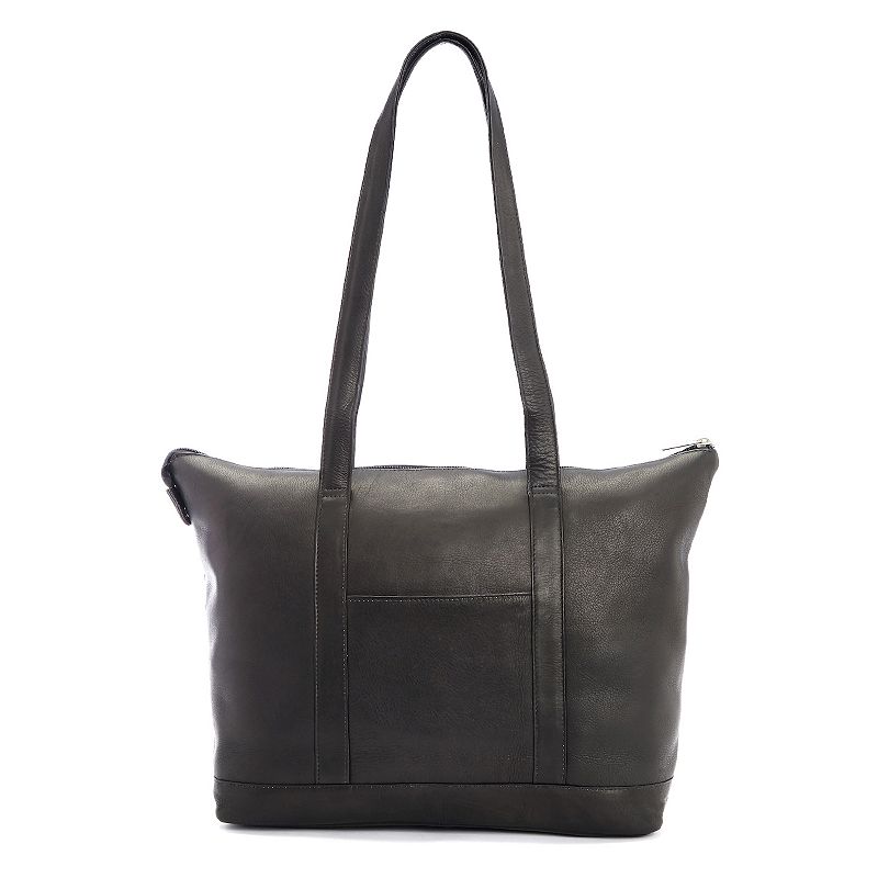Royce Leather 24 Hour Tote, Black