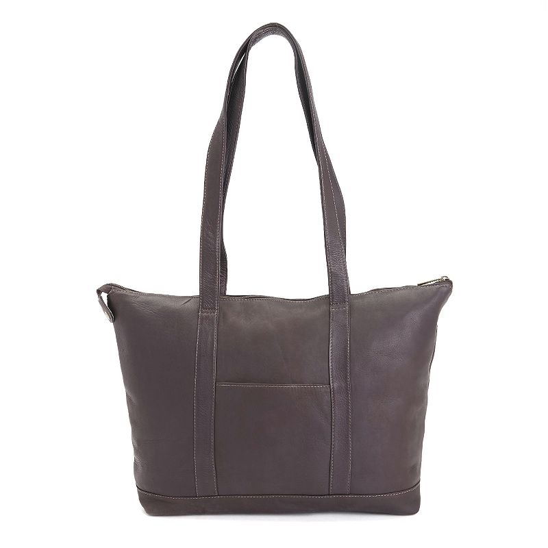 Royce Leather 24 Hour Tote, Brown