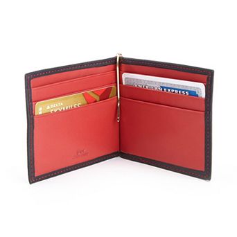 Royce Trim Leather Money Clip Wallet