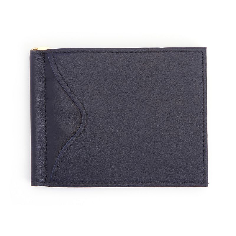 Royce Leather Money Clip Wallet, Blue