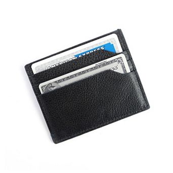 Royce Leather Pebbled Card Case