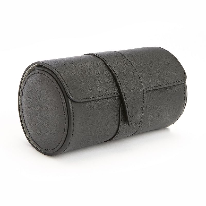 Royce Leather Executive Travel Watch Roll, Black