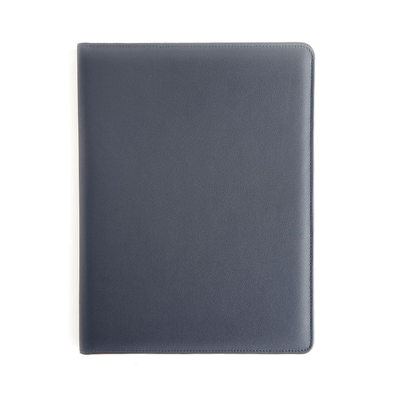 Royce Leather Executive Document Presentation Folder, Blue