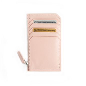 Royce Leather Zippered Credit Card Wallet