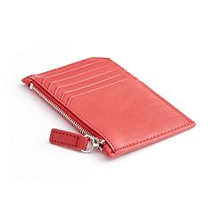 Royce Leather Mini Tassel Key Fob, Red