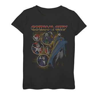 Girls 7-16 DC Comics Batman Gotham Lineup Graphic Tee