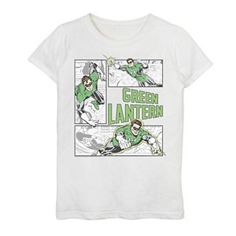 Girls 7-16 DC Comics Green Lantern Comic Panels Graphic Tee