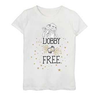 Girls 7-16 Harry Potter Dobby Is Free Graphic Tee