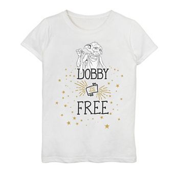 Girls 7-16 Harry Potter Dobby Is Free Graphic Tee