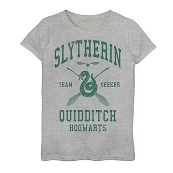 Girls 7-16 Harry Potter Slytherin Team Seeker Text Graphic Tee