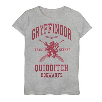Girls 7-16 Harry Potter Hogwarts Gryffindor Quidditch Seeker Graphic Tee