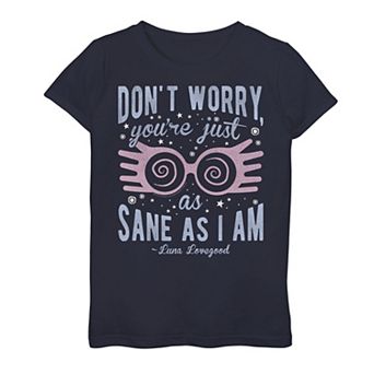 Girls 7-16 Harry Potter Luna You're Just As Sane As I Am Quote Graphic Tee