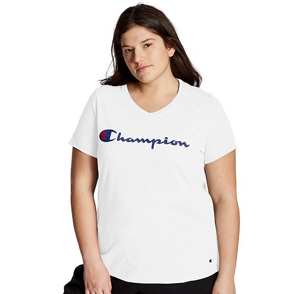 Plus Size Champion® Graphic V-Neck Tee