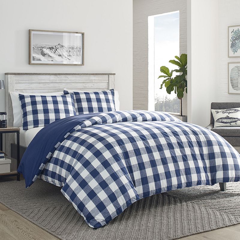 64002228 Eddie Bauer Lakehouse Plaid Comforter Set, Blue, K sku 64002228