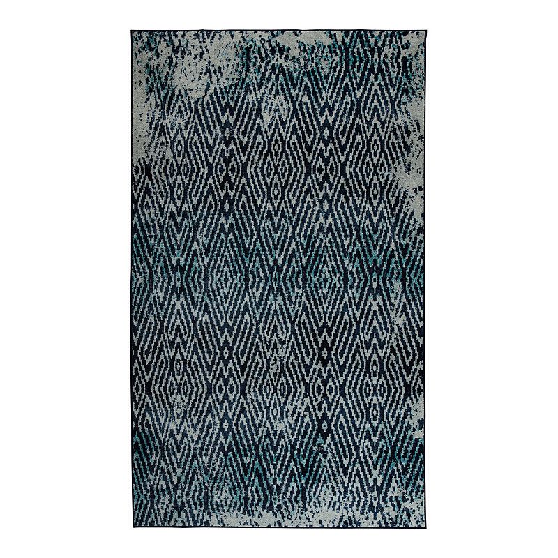 Mohawk Home Prismatic Maisie EverStrand Rug, Blue, 2.5X8 Ft