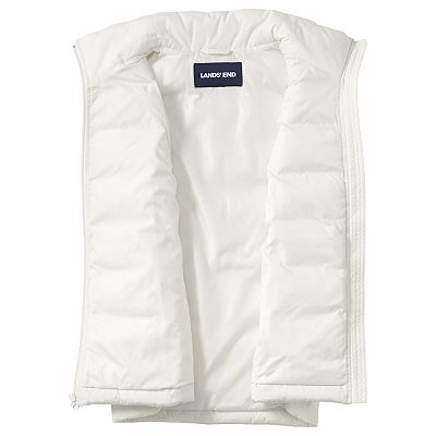 Lands end long down vest best sale