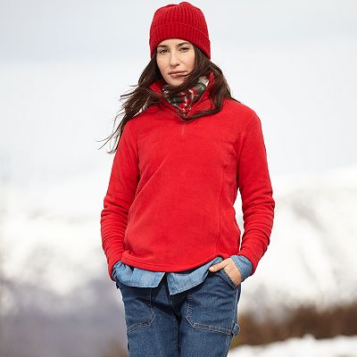 Lands end fleece sweater best sale