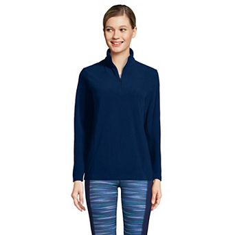 Women's Lands' End Quarter-Zip Fleece Pullover
