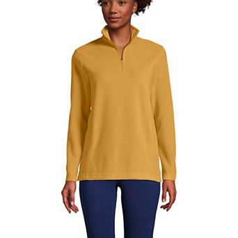 Women's Lands' End Quarter-Zip Fleece Pullover