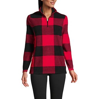 Women's Lands' End Quarter-Zip Fleece Pullover