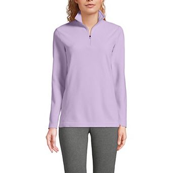 Women's Lands' End Quarter-Zip Fleece Pullover