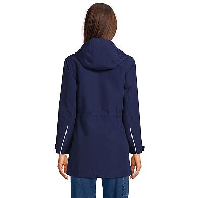 Women's Lands' End Classic Squall Hooded Raincoat