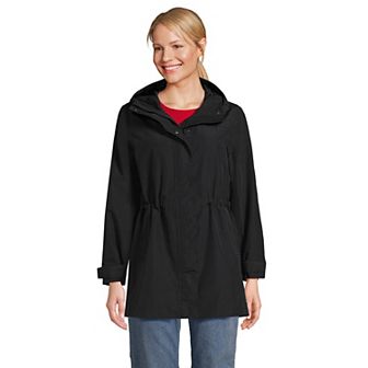 Women's Lands' End Classic Squall Hooded Raincoat
